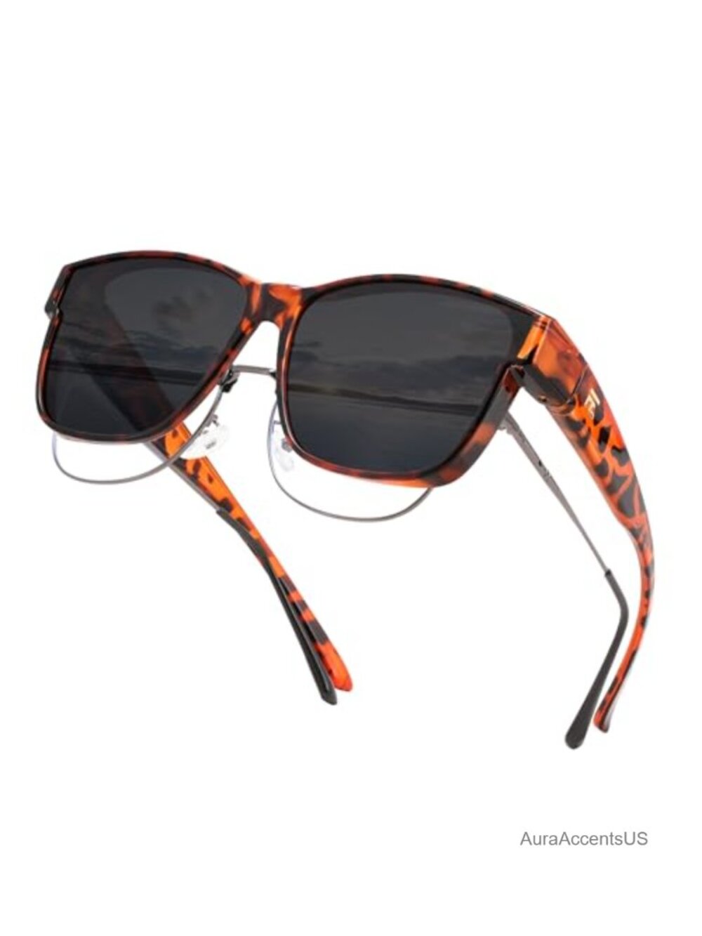 Oversized Square Fit Over Polarized Sunglasses UV400 TR90 Lightweight